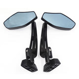 Billet Convex Universal Mirrors Black Anodized (Set of 2)