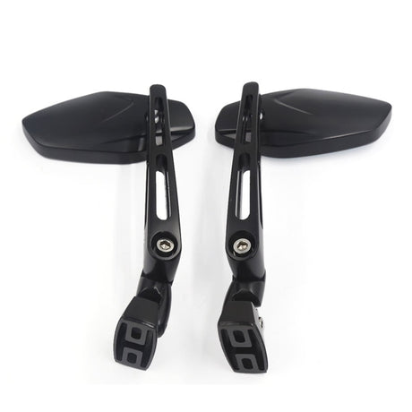 Billet Convex Universal Mirrors Black Anodized (Set of 2)