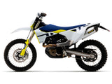 Silenciador Race Tech de aluminio homologado Arrow Husqvarna 701 Enduro Supermoto 17-24 con tapa de carbono para tubo de enlace Arrow 72623AK