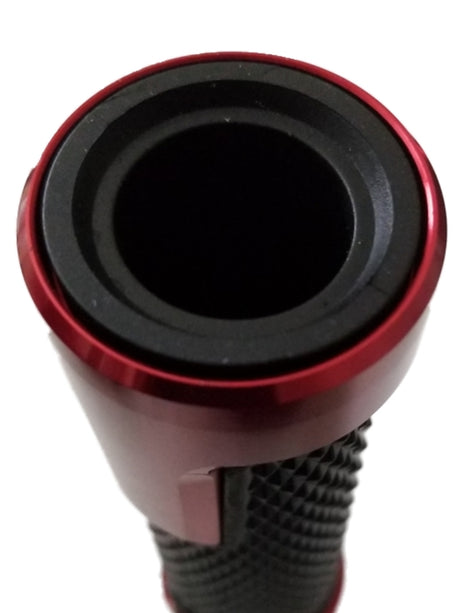 Yamaha YZF Black and Red Aluminum / Rubber Gel Grips
