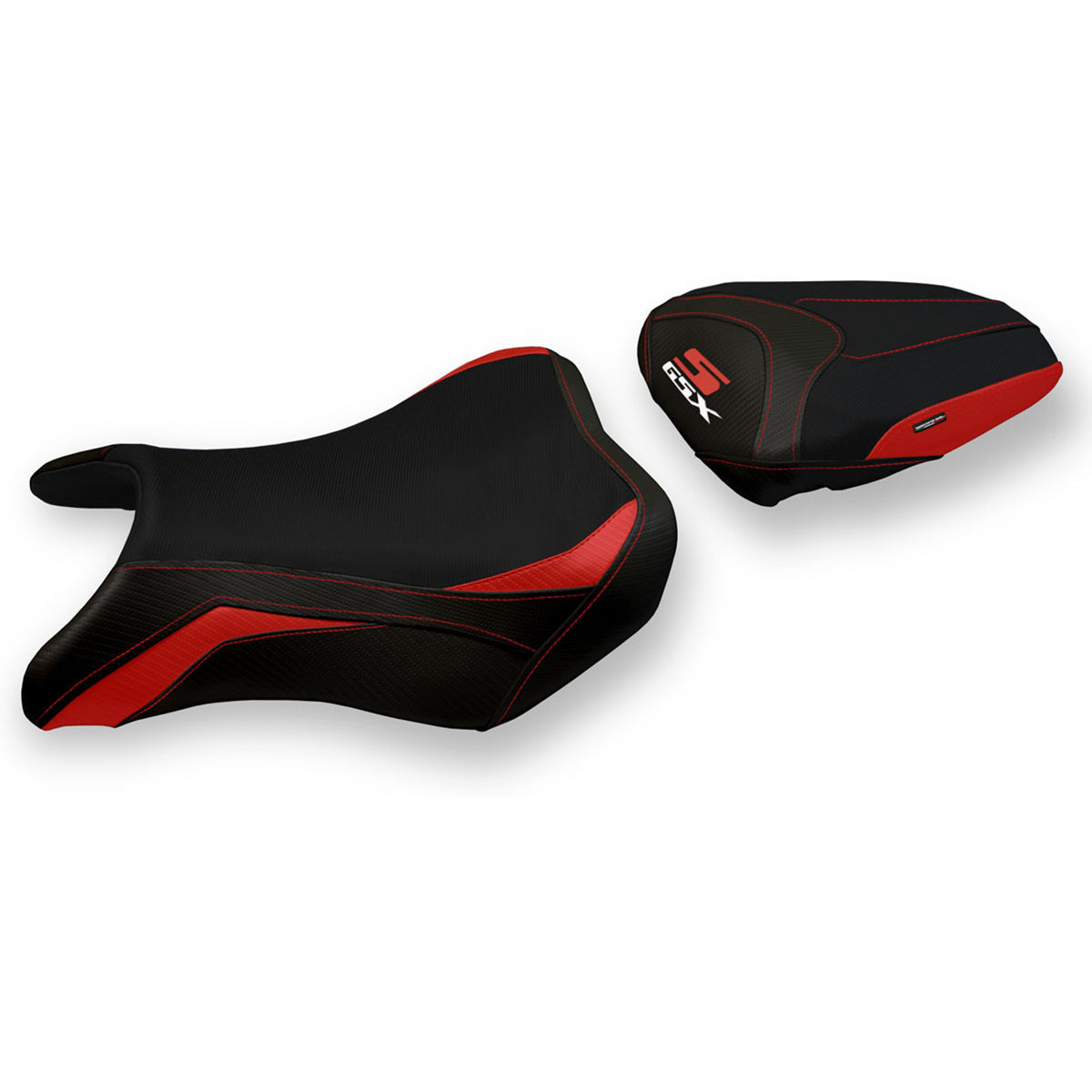 Suzuki GSXS 750 2017-2021 Seat Cover Tappezzeria Italia TPZ in Red and Black