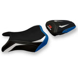 Suzuki GSXS 750 2017-2021 Seat Cover Tappezzeria Italia TPZ in White, Blue and Black