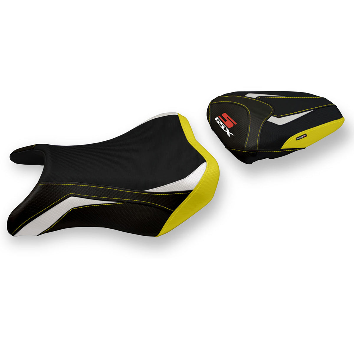 Suzuki GSXS 750 2017-2021 Seat Cover Tappezzeria Italia TPZ in White and Yellow