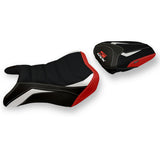 Suzuki GSXS 750 2017-2021 Seat Cover Tappezzeria Italia TPZ Ultragrip in White and Red