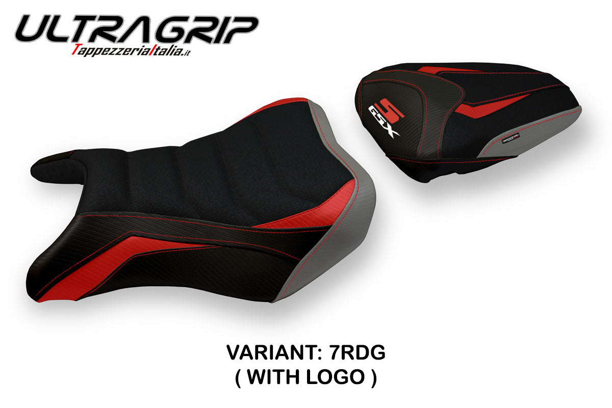 Suzuki GSXS 750 2017-2021 Seat Cover Tappezzeria Italia TPZ Ultragrip in Red and Grey
