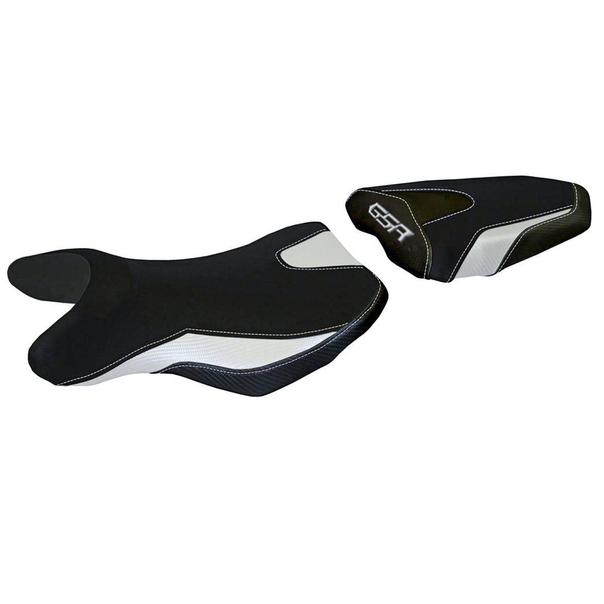 Suzuki GSR 750 2010-2017 Seat Cover Tappezzeria Italia TPZ in White and Black