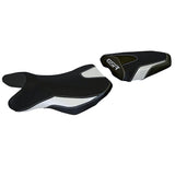 Suzuki GSR 750 2010-2017 Seat Cover Tappezzeria Italia TPZ in White and Black