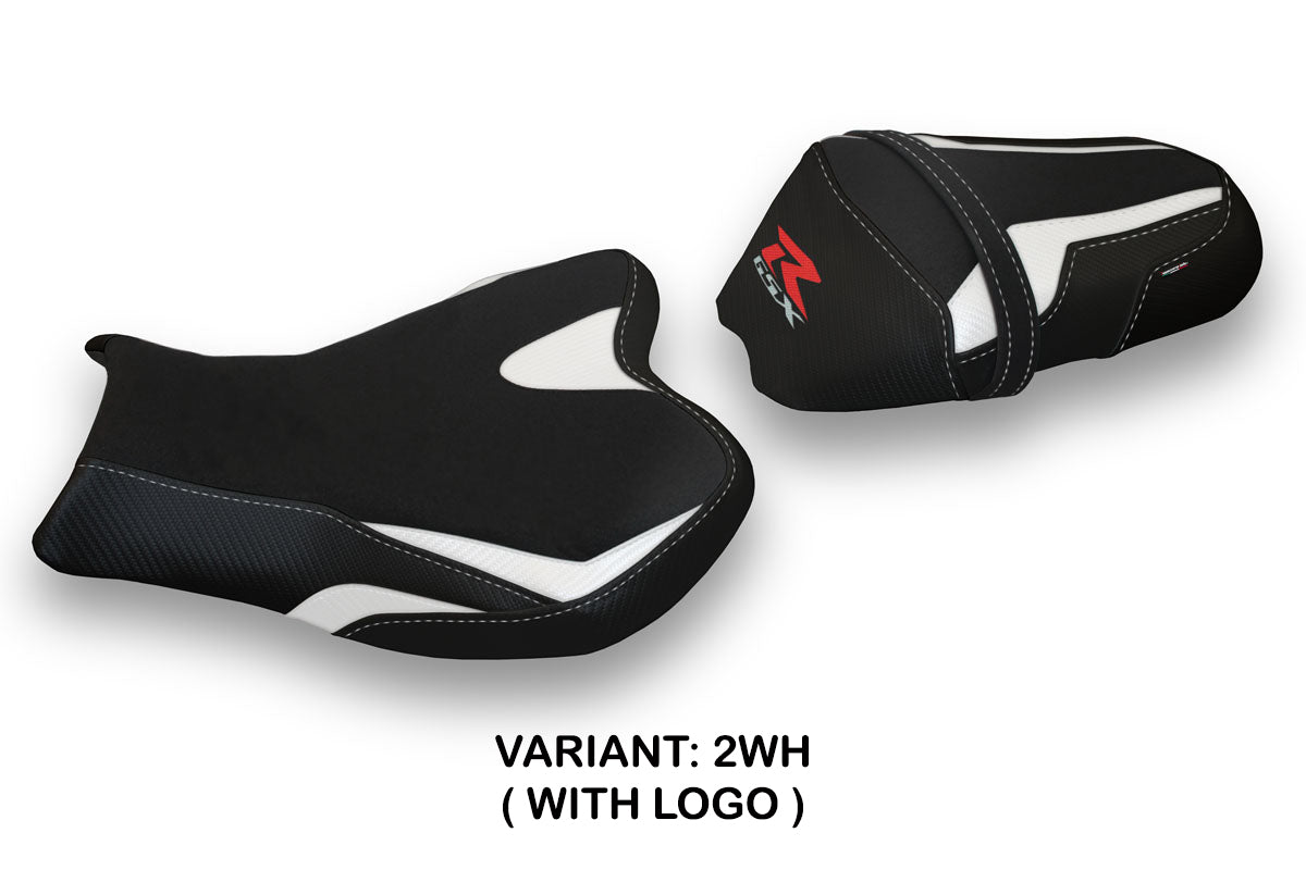 Suzuki GSXR 1000 2009-2016 Seat Cover Tappezzeria Italia TPZ in White and Black