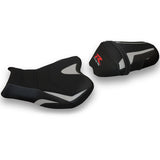 Suzuki GSXR 1000 2009-2016 Seat Cover Tappezzeria Italia TPZ Ultragrip in Silver and Black