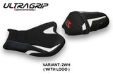 Suzuki GSXR 1000 2009-2016 Seat Cover Tappezzeria Italia TPZ Ultragrip in White and Black