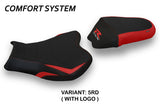 Suzuki GSXR 1000 2009-2016 Seat Cover Tappezzeria Italia TPZ Comfort in Red and Black