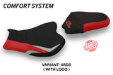Suzuki GSXR 1000 2009-2016 Seat Cover Tappezzeria Italia TPZ Comfort in Red and Silver