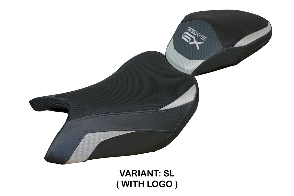 Suzuki GSXS 1000 GX 2024-2025 Seat Cover Tappezzeria Italia TPZ in Silver and Black