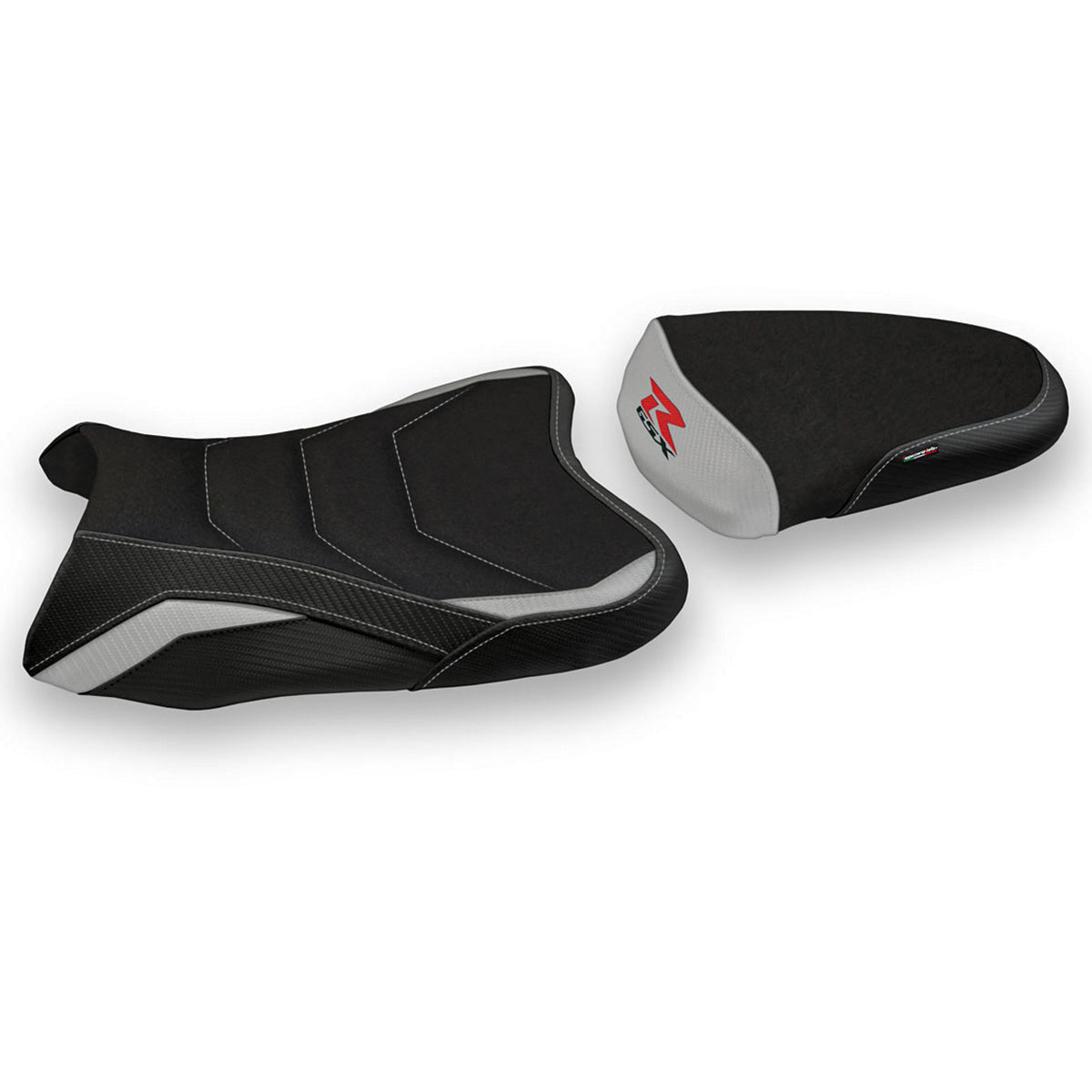 Suzuki GSXR 600 750 2006-2007 Seat Cover Tappezzeria Italia TPZ Ultragrip in Silver and Black