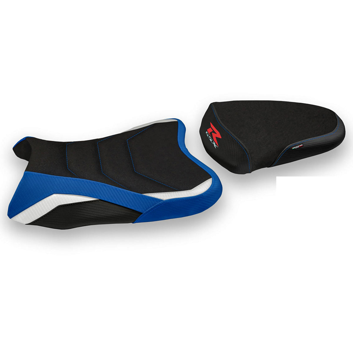 Suzuki GSXR 600 750 2006-2007 Seat Cover Tappezzeria Italia TPZ Ultragrip in Blue, White and Black