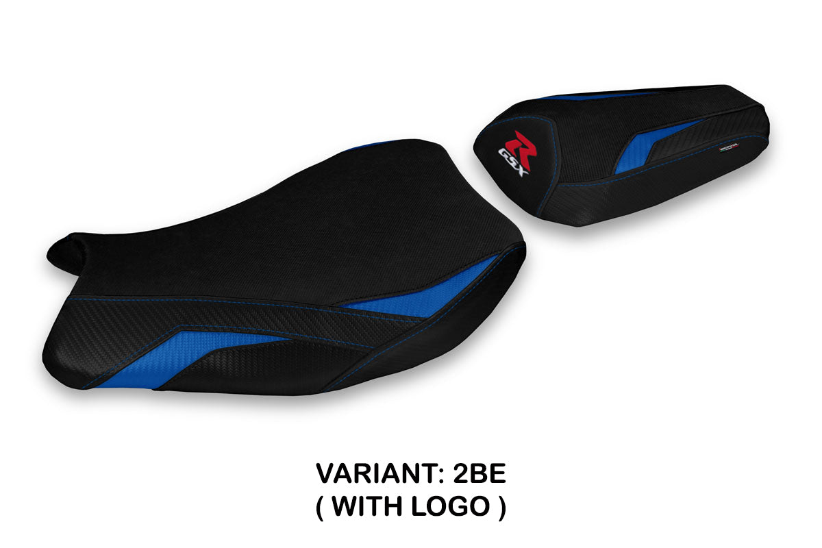 Suzuki GSXR 1000 2017-2024 Seat Cover Tappezzeria Italia TPZ in Blue and Black