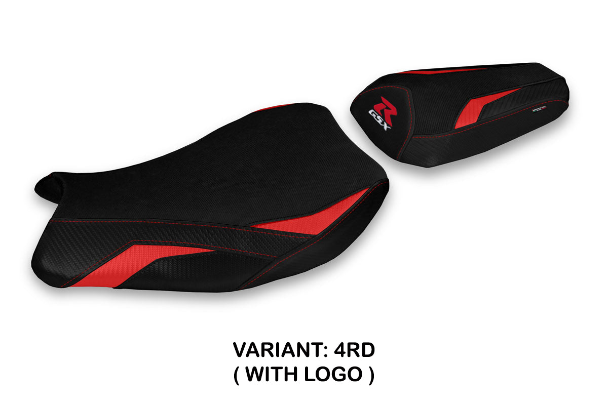 Suzuki GSXR 1000 2017-2024 Seat Cover Tappezzeria Italia TPZ in Red and Black