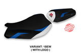 Suzuki GSXR 1000 2017-2024 Seat Cover Tappezzeria Italia TPZ in Blue and White