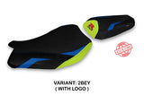 Suzuki GSXR 1000 2017-2024 Seat Cover Tappezzeria Italia TPZ in Blue and Yellow