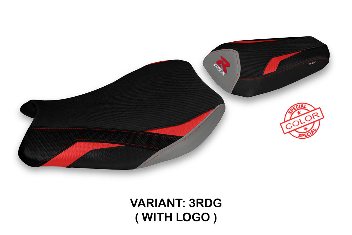 Suzuki GSXR 1000 2017-2024 Seat Cover Tappezzeria Italia TPZ in Red and Grey