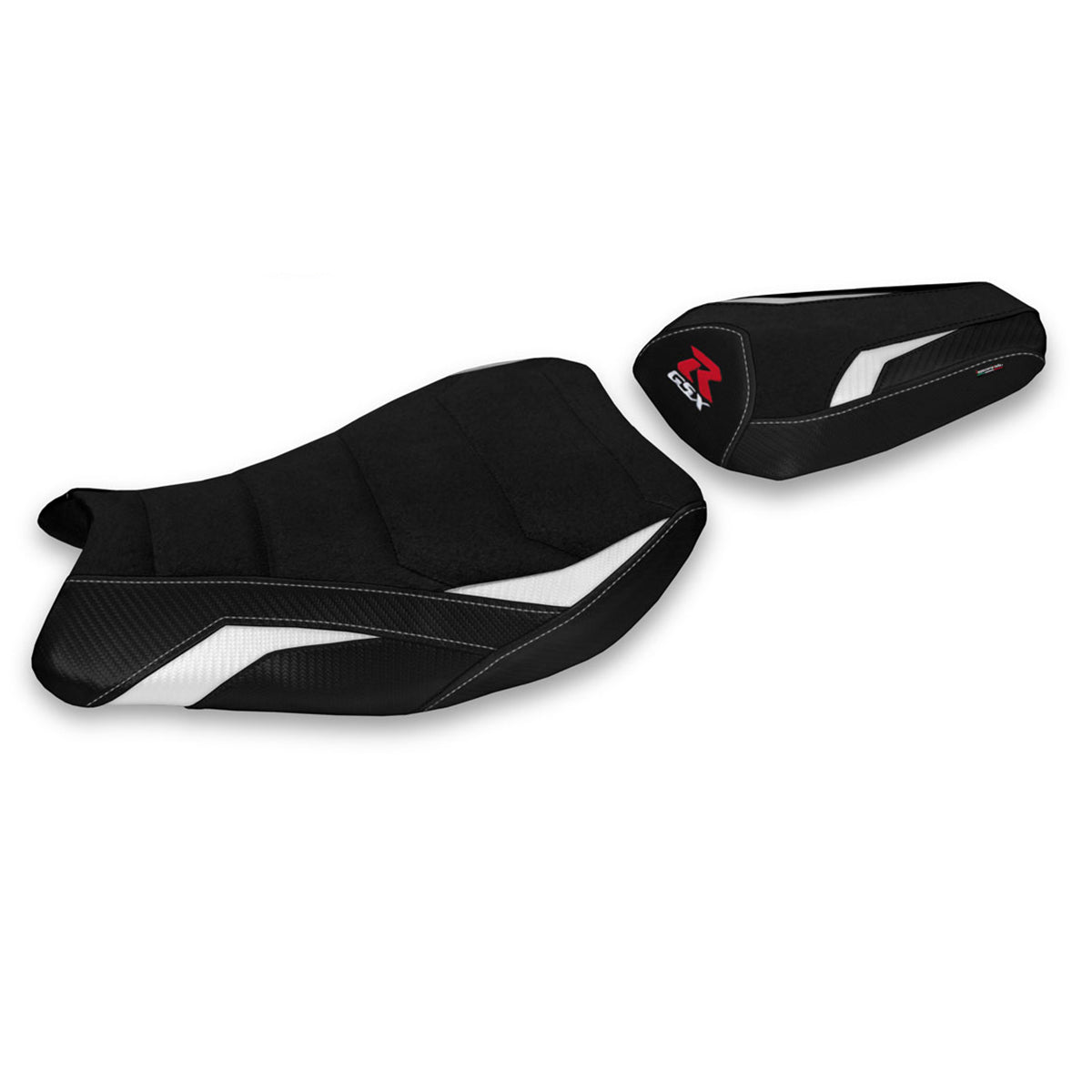 Suzuki GSXR 1000 2017-2024 Seat Cover Tappezzeria Italia TPZ Ultragrip in White