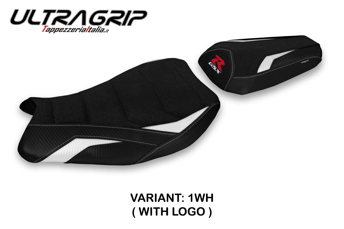Suzuki GSXR 1000 2017-2024 Seat Cover Tappezzeria Italia TPZ Ultragrip in White