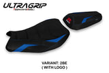Suzuki GSXR 1000 2017-2024 Seat Cover Tappezzeria Italia TPZ Ultragrip in Blue