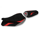 Suzuki GSXR 1000 2017-2024 Seat Cover Tappezzeria Italia TPZ Ultragrip in Red and Grey