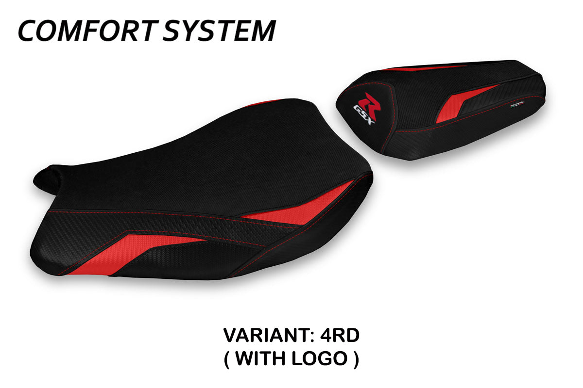 Suzuki GSXR 1000 2017-2024 Seat Cover Tappezzeria Italia TPZ Comfort in Red