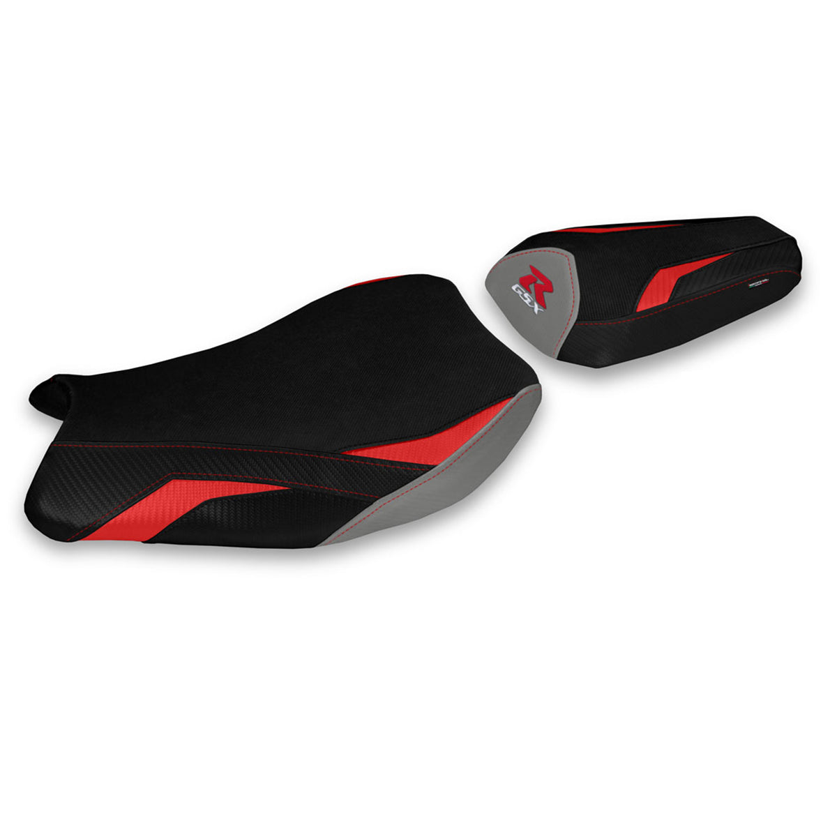 Suzuki GSXR 1000 2017-2024 Seat Cover Tappezzeria Italia TPZ Comfort in Red and Grey