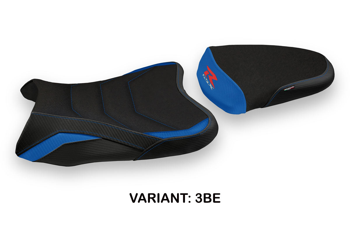 Suzuki GSXR 600 750 2008-2010 Seat Cover Tappezzeria Italia TPZ Ultragrip in Blue and Black