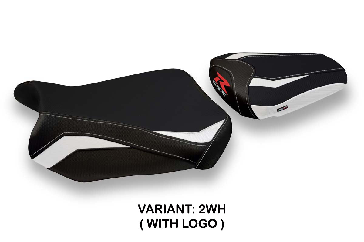 Suzuki GSXR 600 750 2011-2024 Seat Cover Tappezzeria Italia TPZ in White and Black