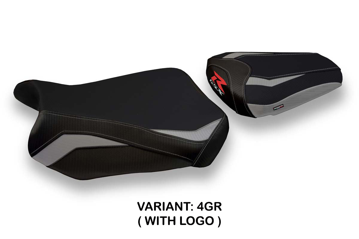 Suzuki GSXR 600 750 2011-2024 Seat Cover Tappezzeria Italia TPZ in Grey and Black