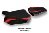 Suzuki GSXR 600 750 2011-2024 Seat Cover Tappezzeria Italia TPZ in Red and Grey