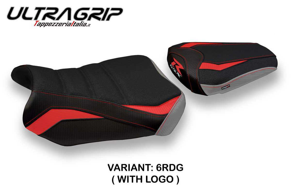 Suzuki GSXR 600 750 2011-2024 Seat Cover Tappezzeria Italia TPZ Ultragrip in Red and Grey