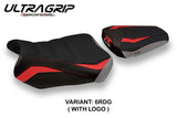 Suzuki GSXR 600 750 2011-2024 Seat Cover Tappezzeria Italia TPZ Ultragrip in Red and Grey