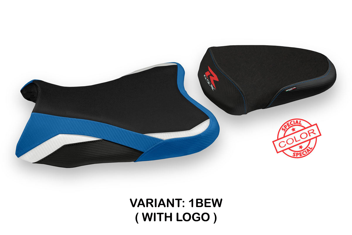 Suzuki GSXR 1000 2007-2008 Seat Cover Tappezzeria Italia TPZ in Special Blue, White and Black