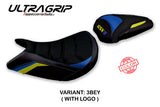 Suzuki GSXS 1000 2015-2020 Seat Cover Tappezzeria Italia TPZ Ultragrip in Blue and Yellow