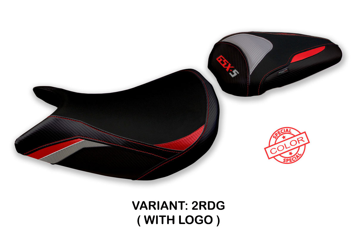 Suzuki GSXS 1000 2015-2020 Seat Cover Tappezzeria Italia TPZ in Red and Grey
