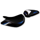 Suzuki GSXS 1000 2021-2025 Seat Cover Tappezzeria Italia TPZ in White and Blue