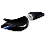 Suzuki GSXS 1000 2021-2025 Seat Cover Tappezzeria Italia TPZ Comfort in White and Blue