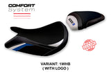 Suzuki GSXS 1000 2021-2025 Seat Cover Tappezzeria Italia TPZ Comfort in White and Blue