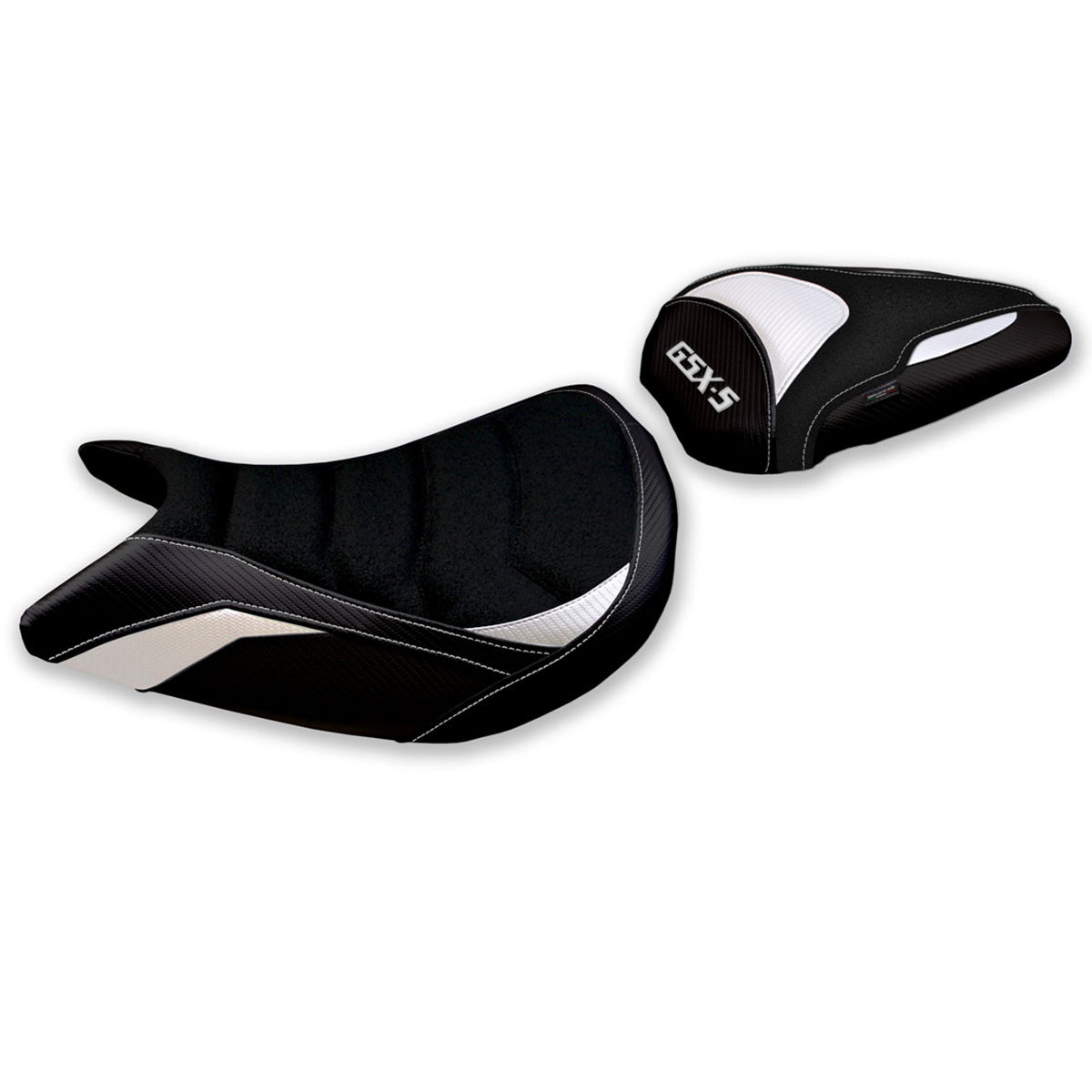 Suzuki GSXS 1000 2021-2025 Seat Cover Tappezzeria Italia TPZ Ultragrip in White