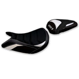 Suzuki GSXS 1000 2021-2025 Seat Cover Tappezzeria Italia TPZ Ultragrip in White