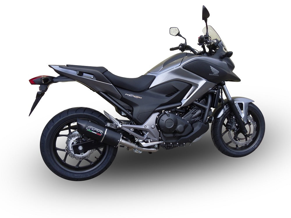 Honda NC700X NC700S Dct 2012-2013  Exhaust GPR Slip-on Furore Nero
