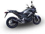 Honda NC700X NC700S Dct 2012-2013  Exhaust GPR Slip-on Furore Nero