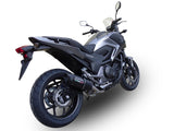 Honda NC750X NC750S Dct 2014-2015  Exhaust GPR Slip-on Furore Nero