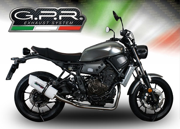 Yamaha Xsr 700 2021-2024 Exhaust GPR Full System Albus Ceramic