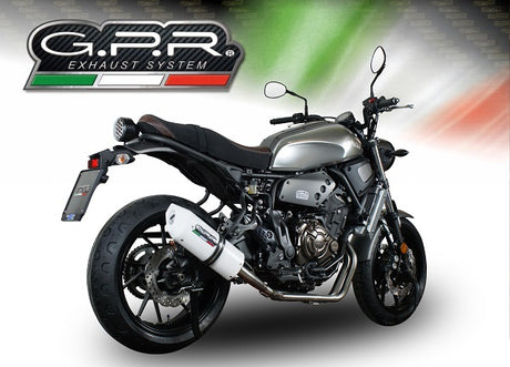 Yamaha Xsr 700 2021-2024 Exhaust GPR Full System Albus Ceramic
