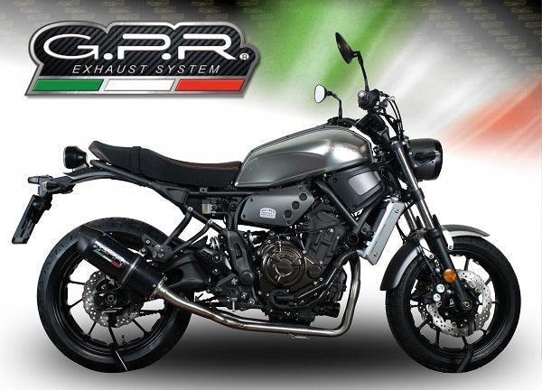 Yamaha Xsr 700 2021-2024 Exhaust GPR Full System Furore Nero